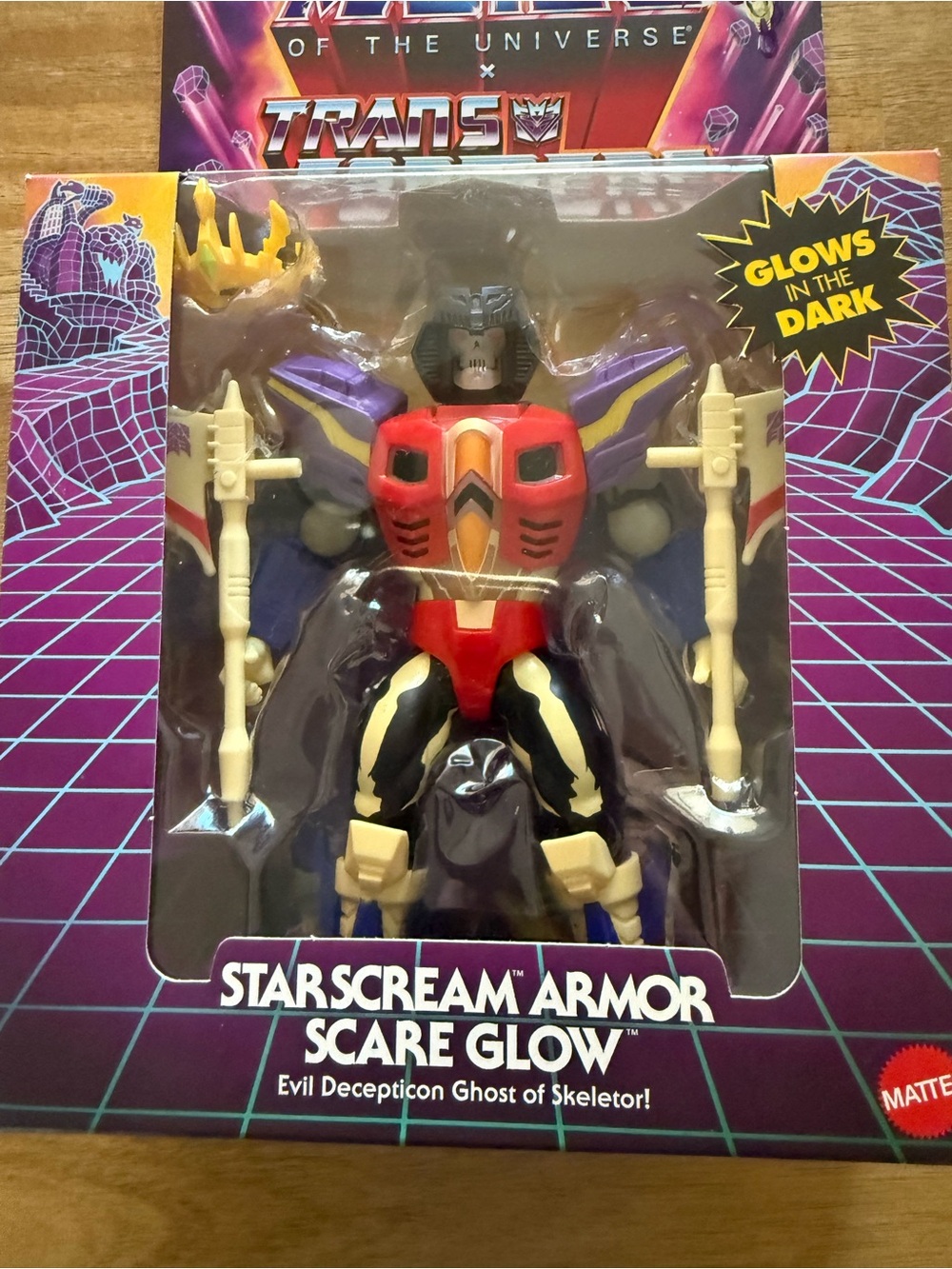Mattel Masters Of The Universe Transformer StarScream Armor Scare Glow